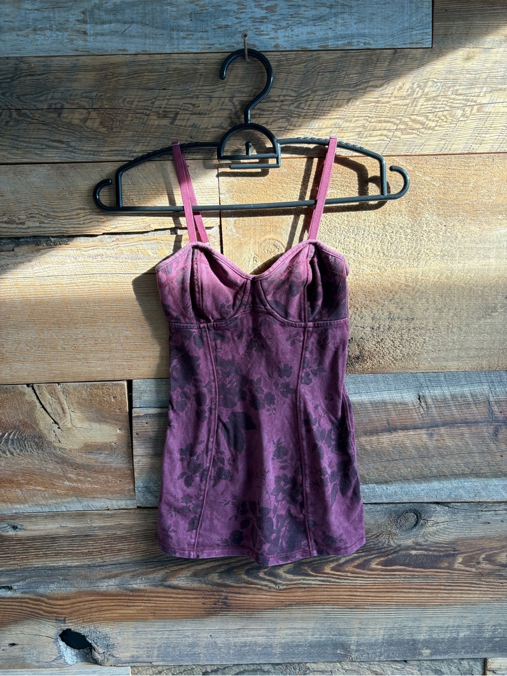 Talula Plum Floral Bustier Camisole
